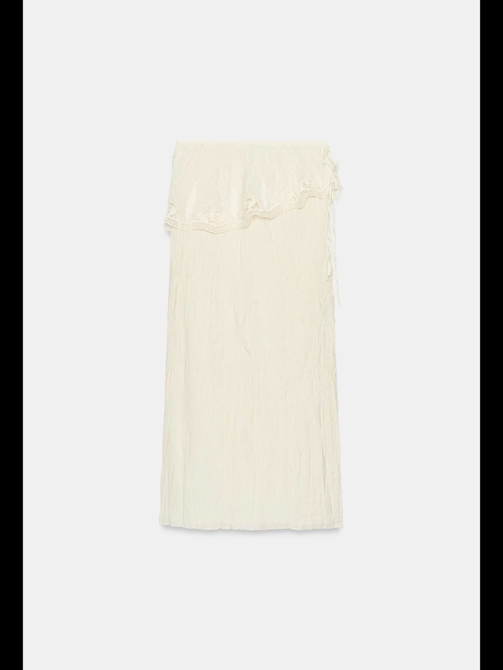 ZARA ZW Collection Embroidered Sash MIDI Skirt NWT❗️ - Picture 4 of 5